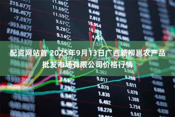 配资网站首 2025年9月13日广西新柳邕农产品批发市场有限公司价格行情